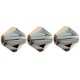Preciosa MC Bicone 3mm beads Crystal valentinite 00030/22601